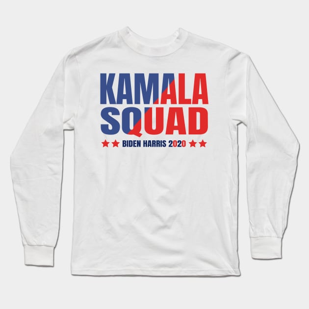 Kamala Squad, Team Kamala Pink Green, Biden Harris 202, Biden Supporter Long Sleeve T-Shirt by NooHringShop